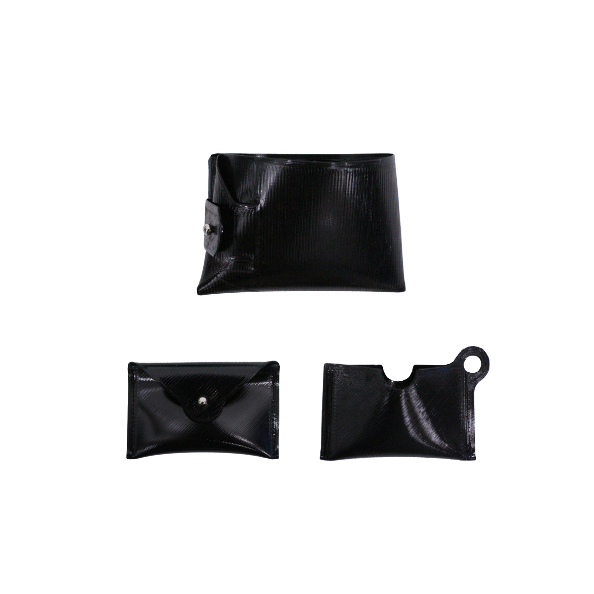 black origami wallet - 3 pcs